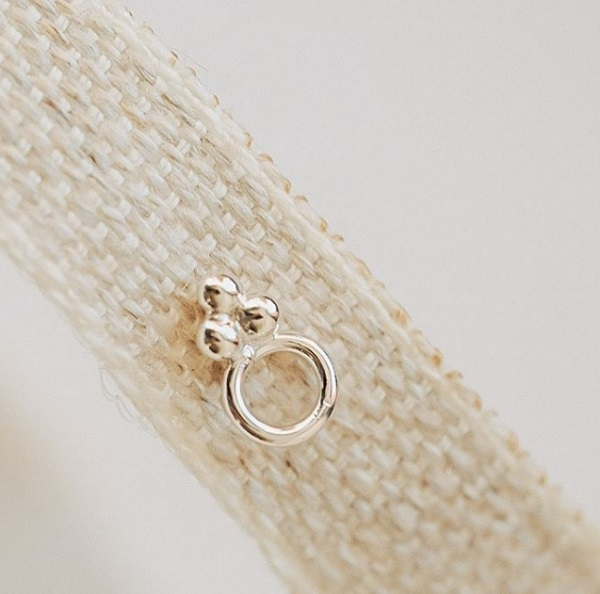 Boucle d'oreille - Rachel - argent - 10936 - pépite