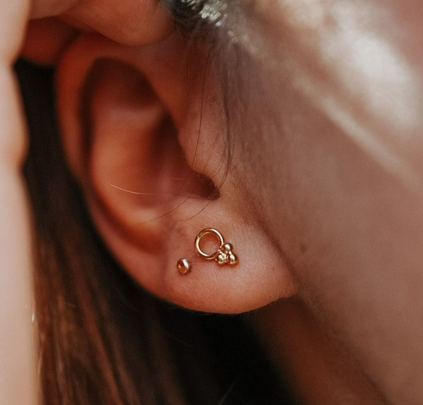 Boucle d'oreille - Rachel - argent - 10936 - pépite
