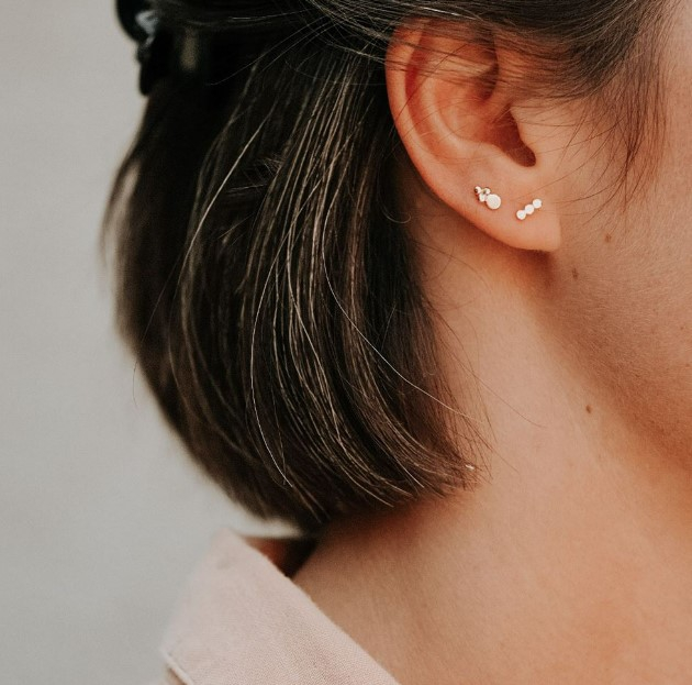 Boucle d'oreille - Kim - argent - 10928 - pépite