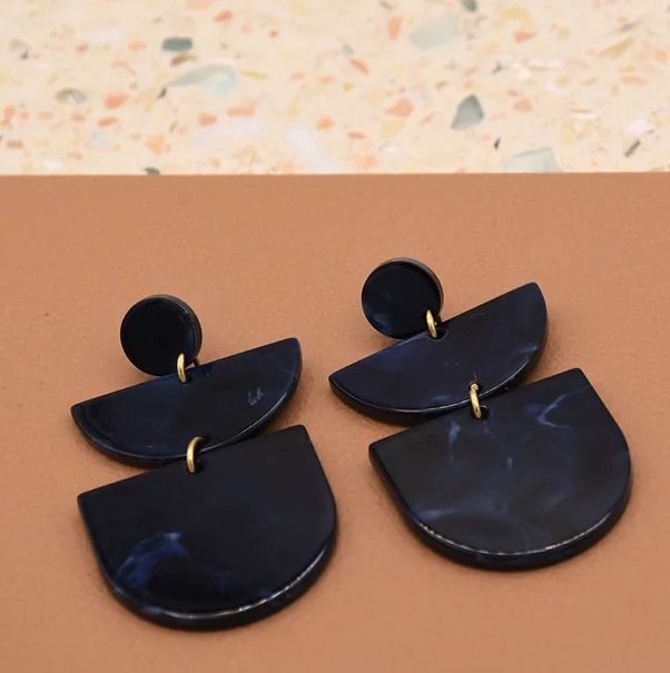 Boucles d'oreilles Gimare - bleu