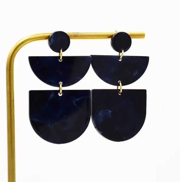 Boucles d'oreilles Gimare - bleu