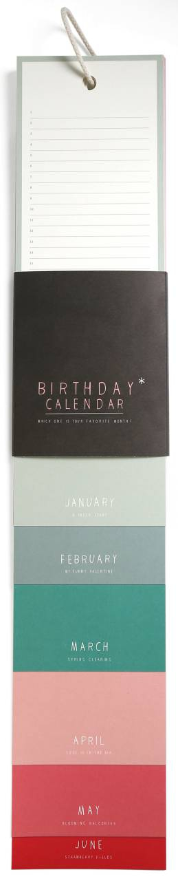 Calendrier d'anniversaire