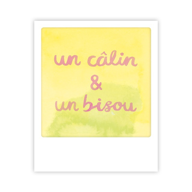 Mini carte postale Un câlin & un bisou MP0280FR