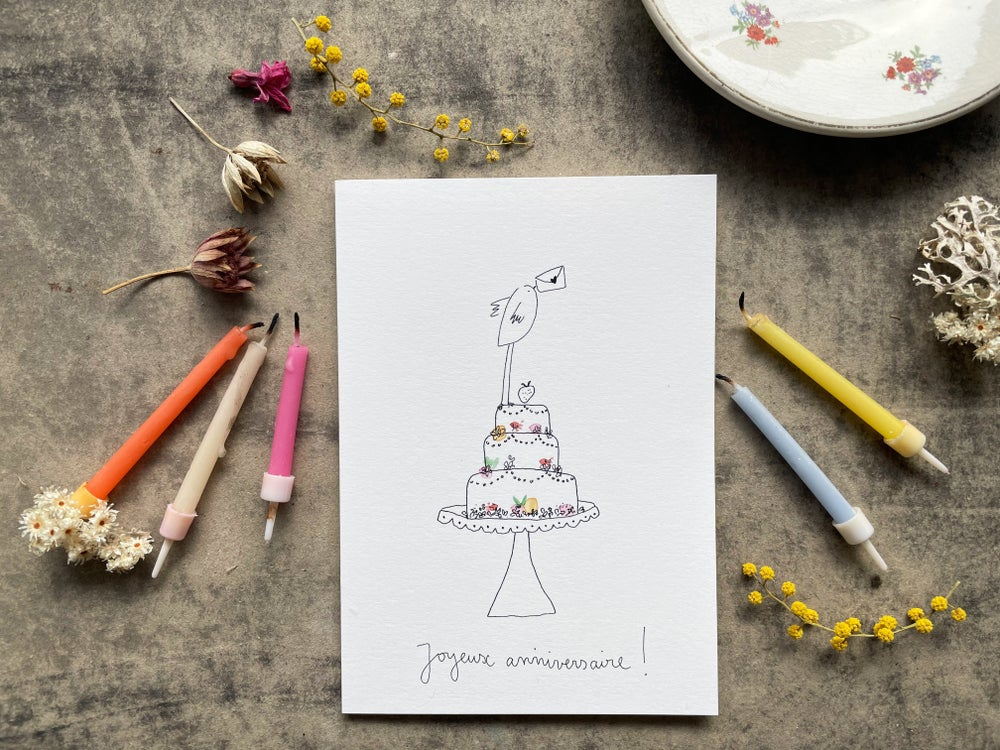 Carte Postale Double - Joyeux anniversaire !