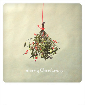 Carte postale - Merry Christmas Misteltoe ZG0146EN