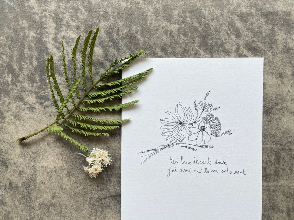 Carte Postale Double - Tes bras