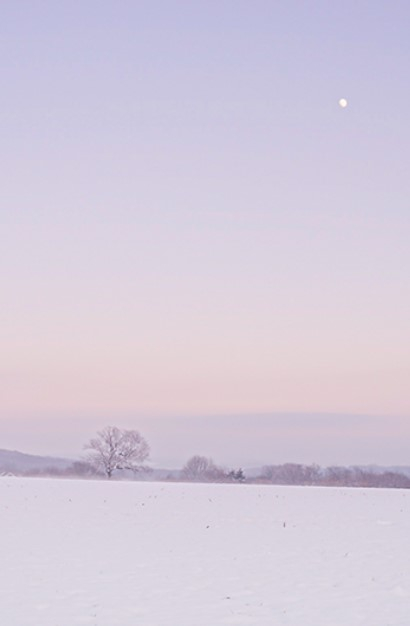 Carte Neige Pastel