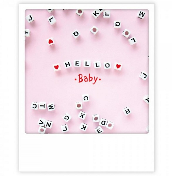 Carte postale Hello Baby ZG0795EN