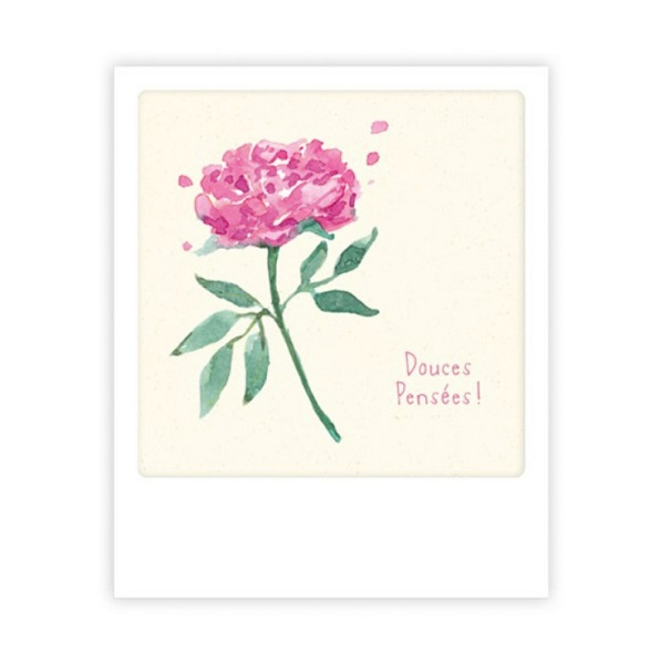 Mini carte postale Douces Pensées MP0768FR