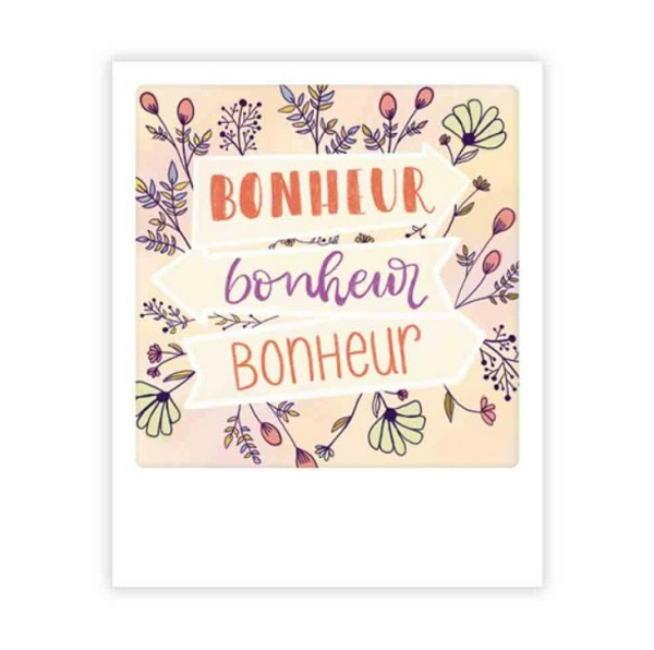 Mini carte postale Bonheur x3 MP0791FR