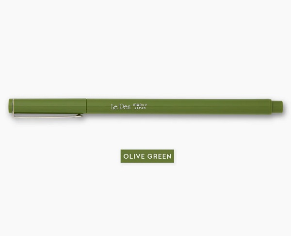 Le Pen Felt Pen - Olive Green