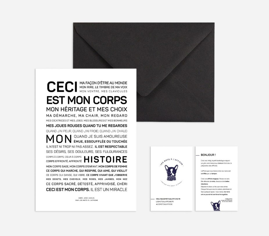 Carte postale avec enveloppe - Ceci est mon corps