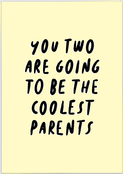 Kaart blanche - carte postale - Coolest parents