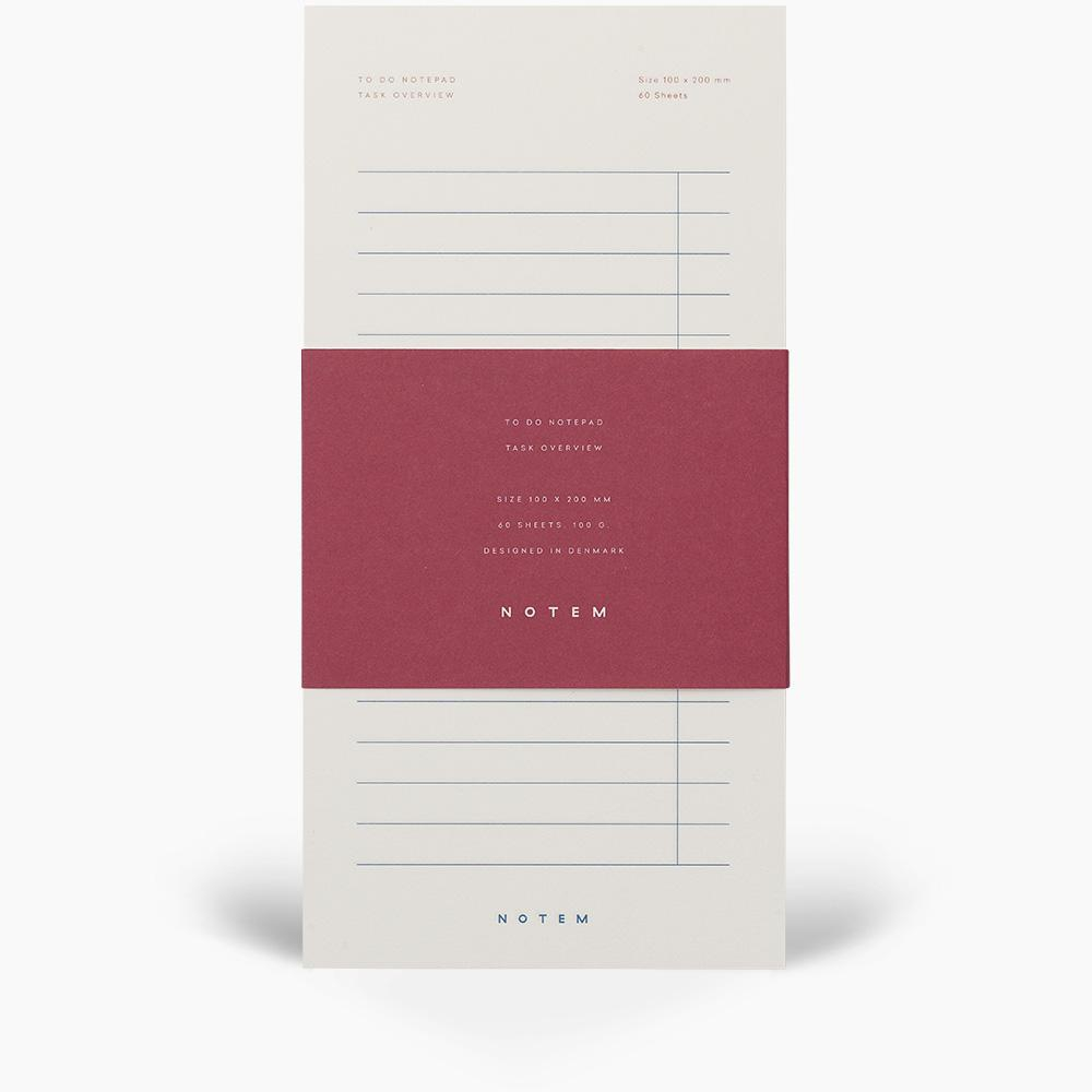 Milo To-do notepad - white and blue