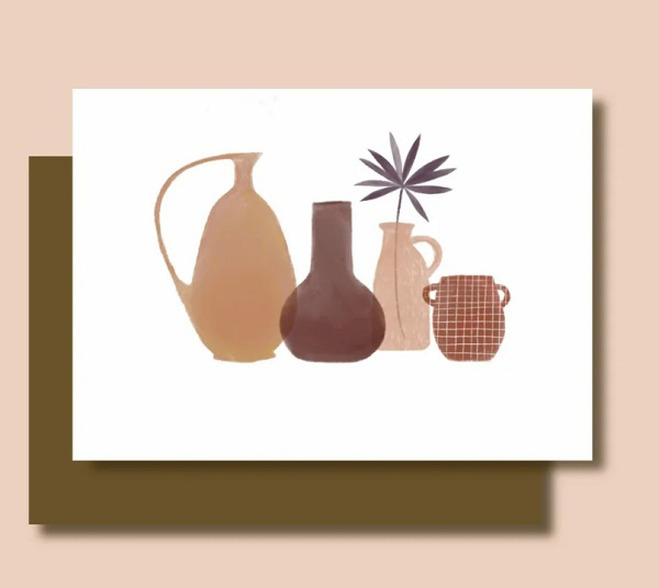 Carte A6 - Jarres Et Vases