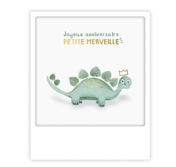 Carte postale - Joyeux anniversaire petite merveille - ZG1336FR