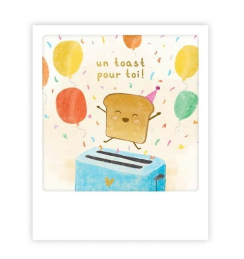 Mini carte postale - un toast pour toi! - MP0800FR