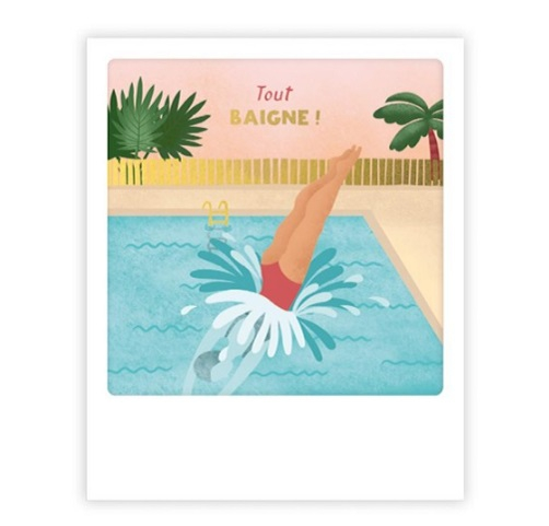 Mini carte postale - Tout baigne - MP0741FR