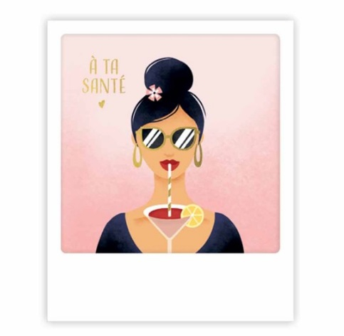 Mini carte postale - A ta santé - MP0732FR