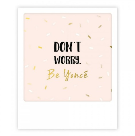 Mini carte postale - Be yoncé - MP0533EN