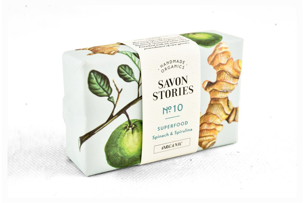 Savon solide - 10 Epinards et spiruline
