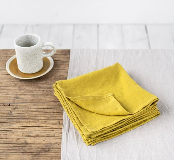 Serviettes de table - Moss Yellow