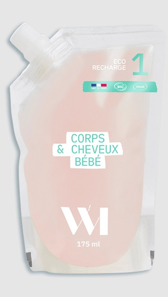 Eco-recharge corps & cheveux bébé 175 ml