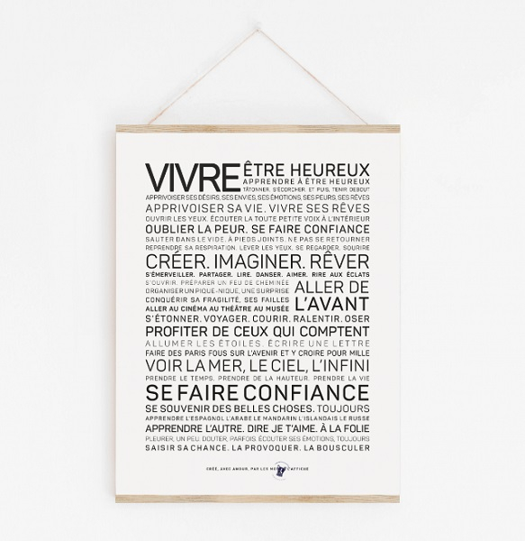 Affiche A3 - Vivre