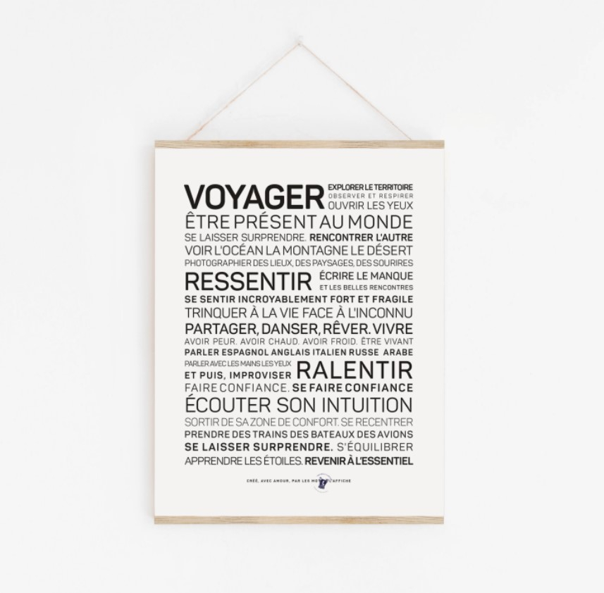 Affiche A3 - Voyager