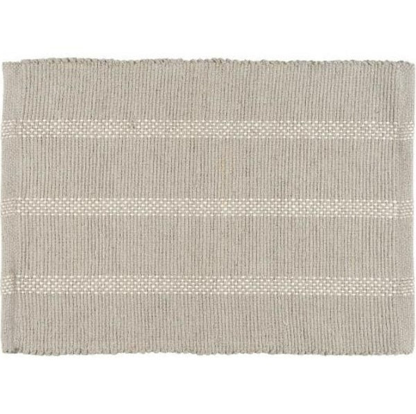 Set de table gris à rayures blanches - 65018-18