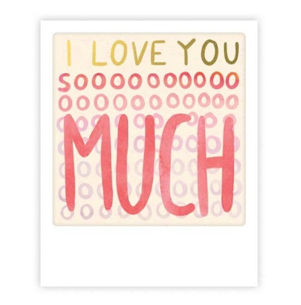 Mini carte postale - I love you so much - MP0828EN