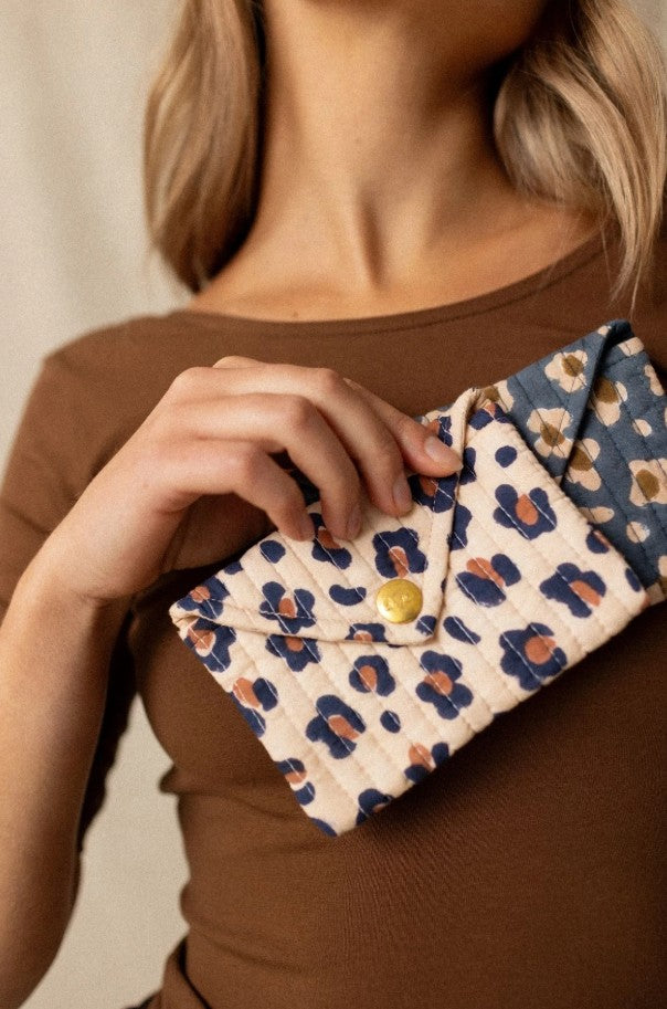 Petite enveloppe Ravi - Léopard - Rust