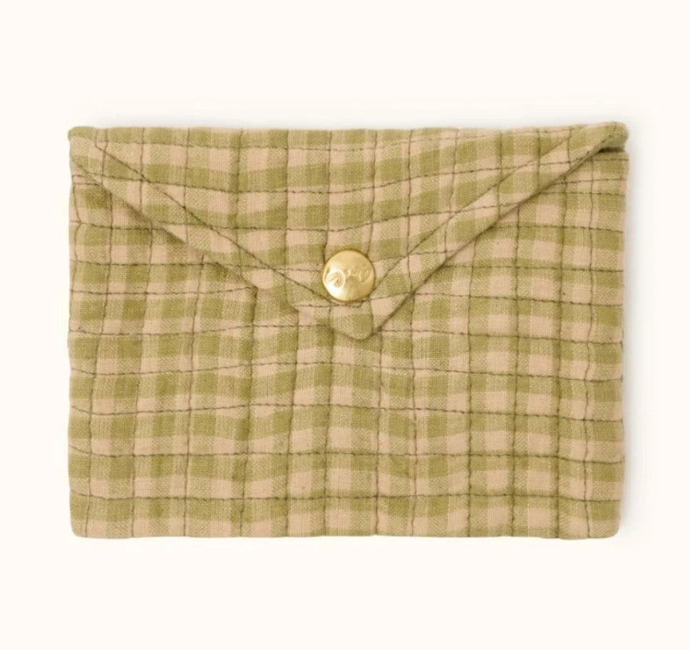 Petite Enveloppe Ravi - Checkmate - Khaki