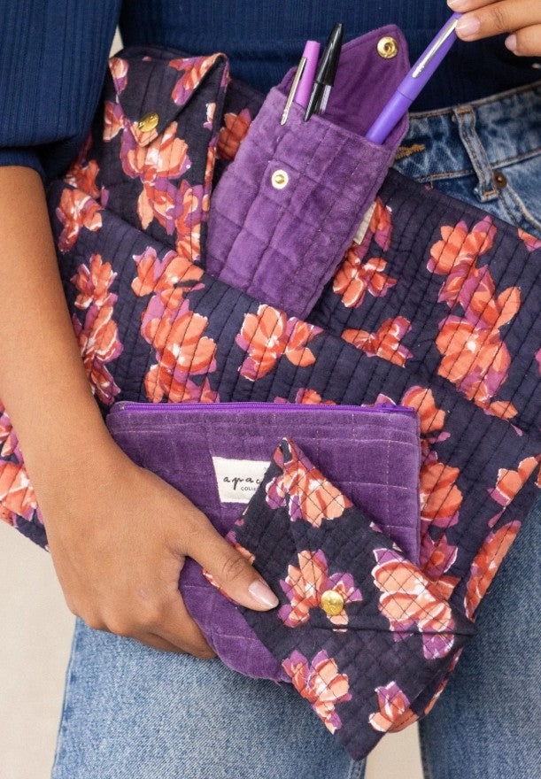 Petite Enveloppe Ravi - Violeta - Navy