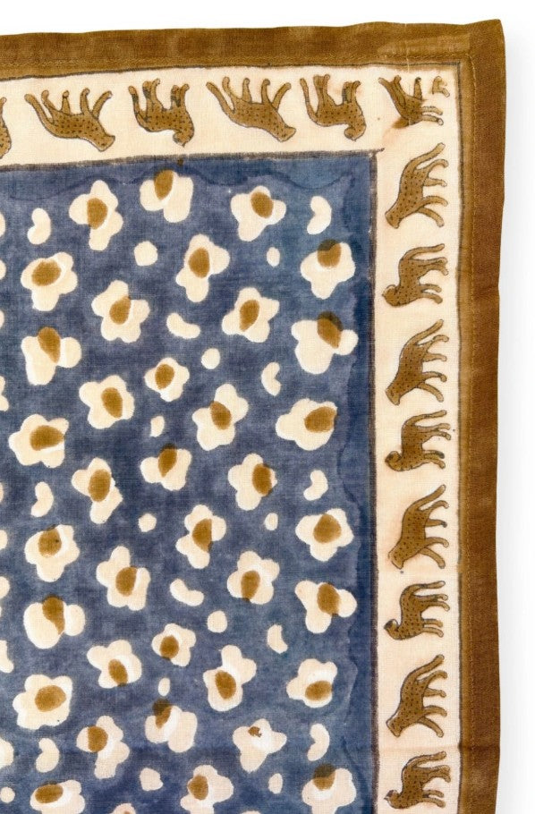 Big Foulard Dupatta - Léopard - Météorite