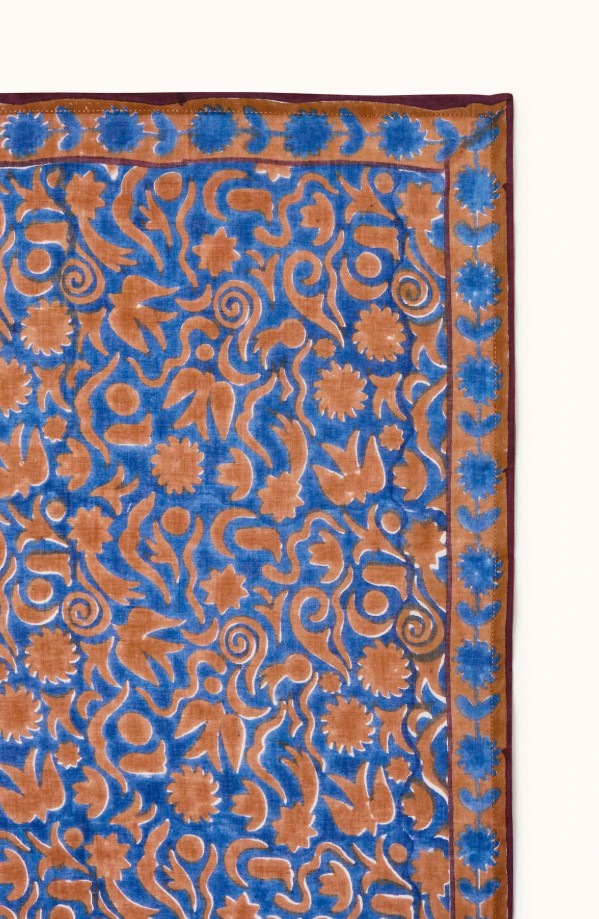 Big Foulard Dupatta - Wesun - True blue