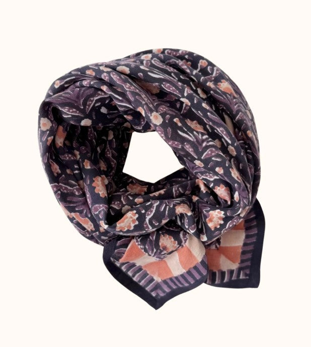 Big Foulard Latika - Cactus - Navy