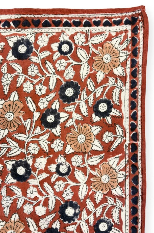 BIG Foulard Latika - Coeur - Fire