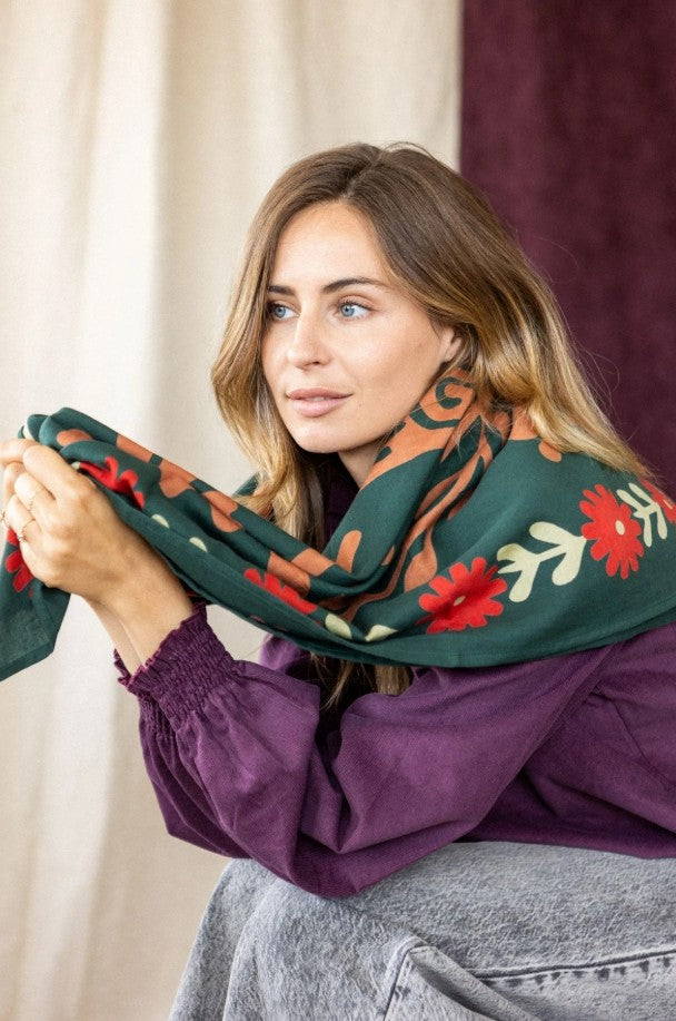 Big Foulard Latika - Rita - Forest