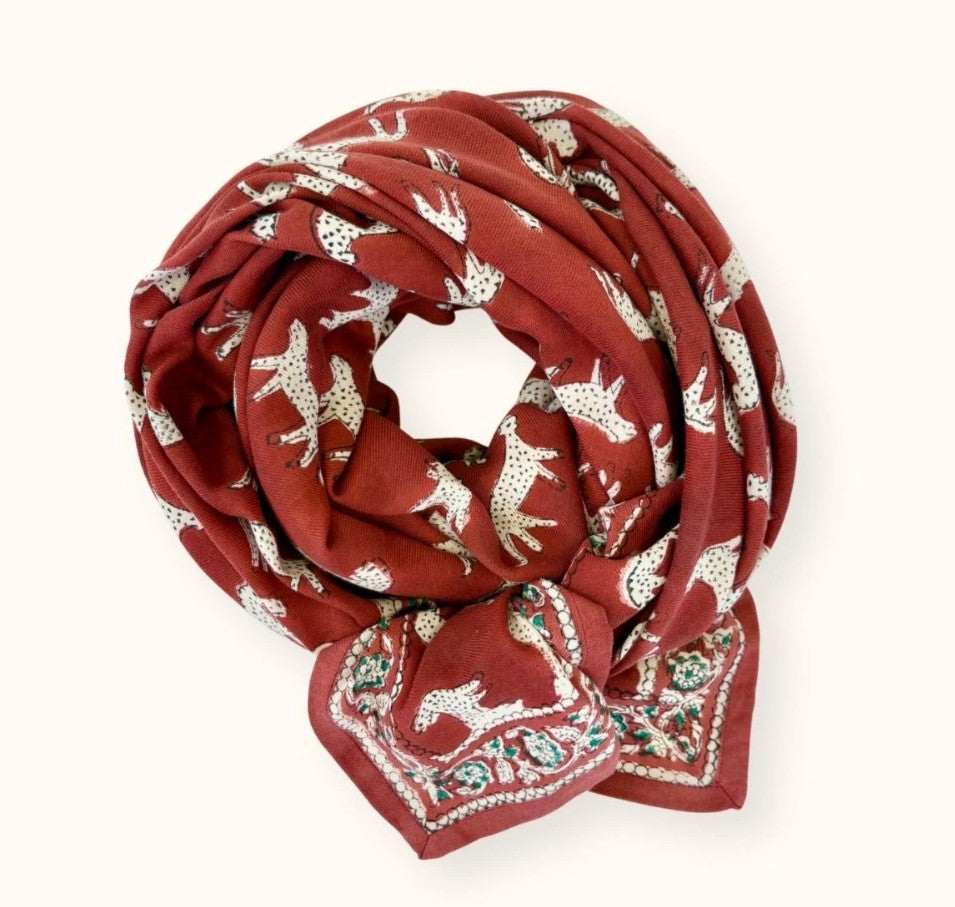 Foulard Latika - Bengale - Fire