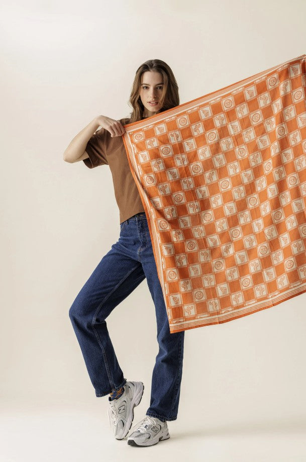 BIG Foulard Latika - Citrus - Auburn