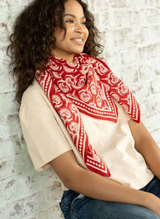 Big Foulard Latika - Wonderful - Fire