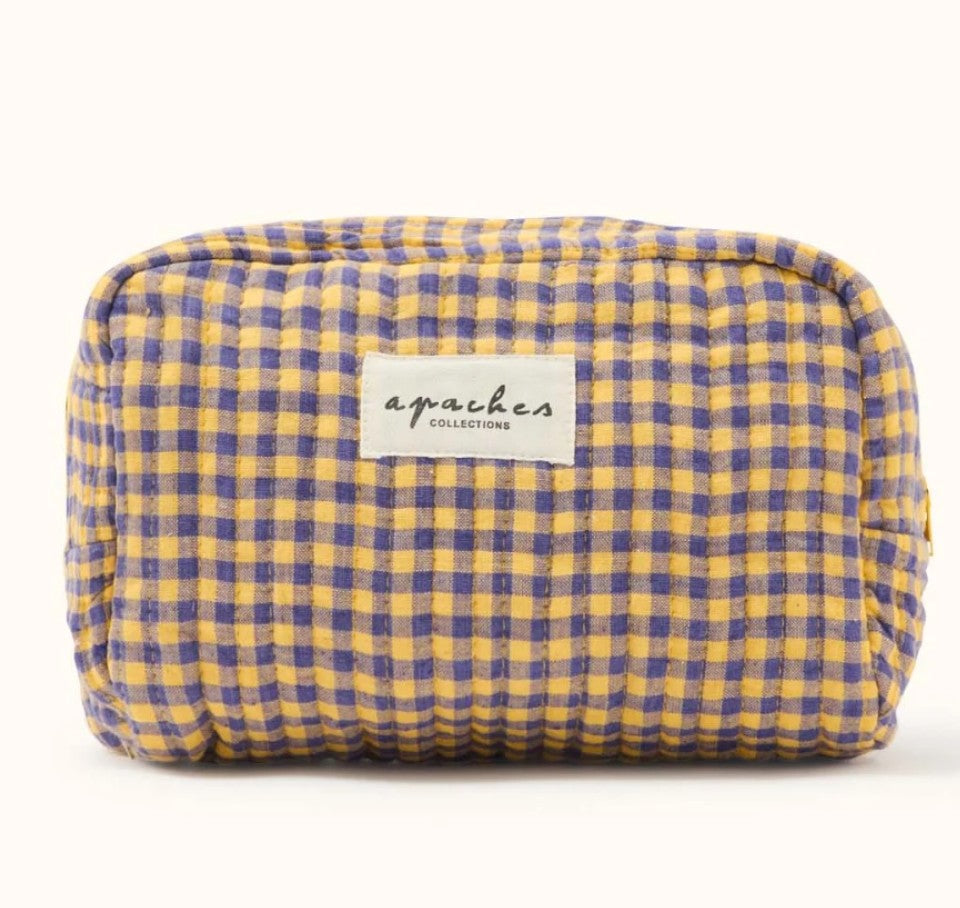 Petite trousse Gaya - Checkmate - Wheat