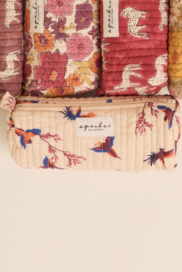 Trousse Opal - Cerisier - Macadamia Dahlia