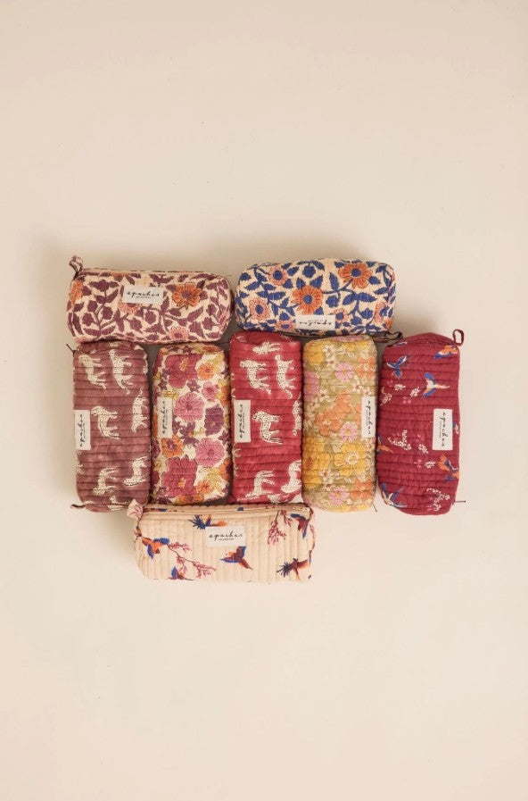 Trousse Opal - Cerisier - Macadamia Dahlia