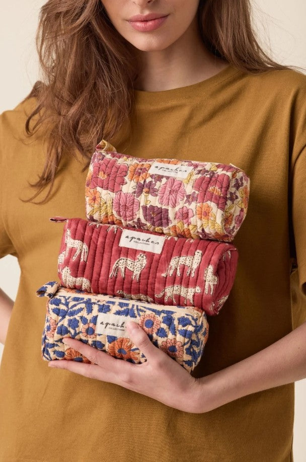Trousse Opal - Coeur - Bleu royal