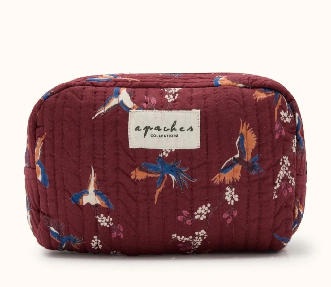 Petite trousse Gaya - Cerisier - Dahlia
