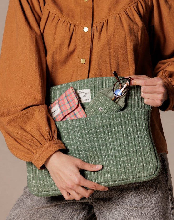 Pochette ordinateur Ohos - Khadi - Lichen