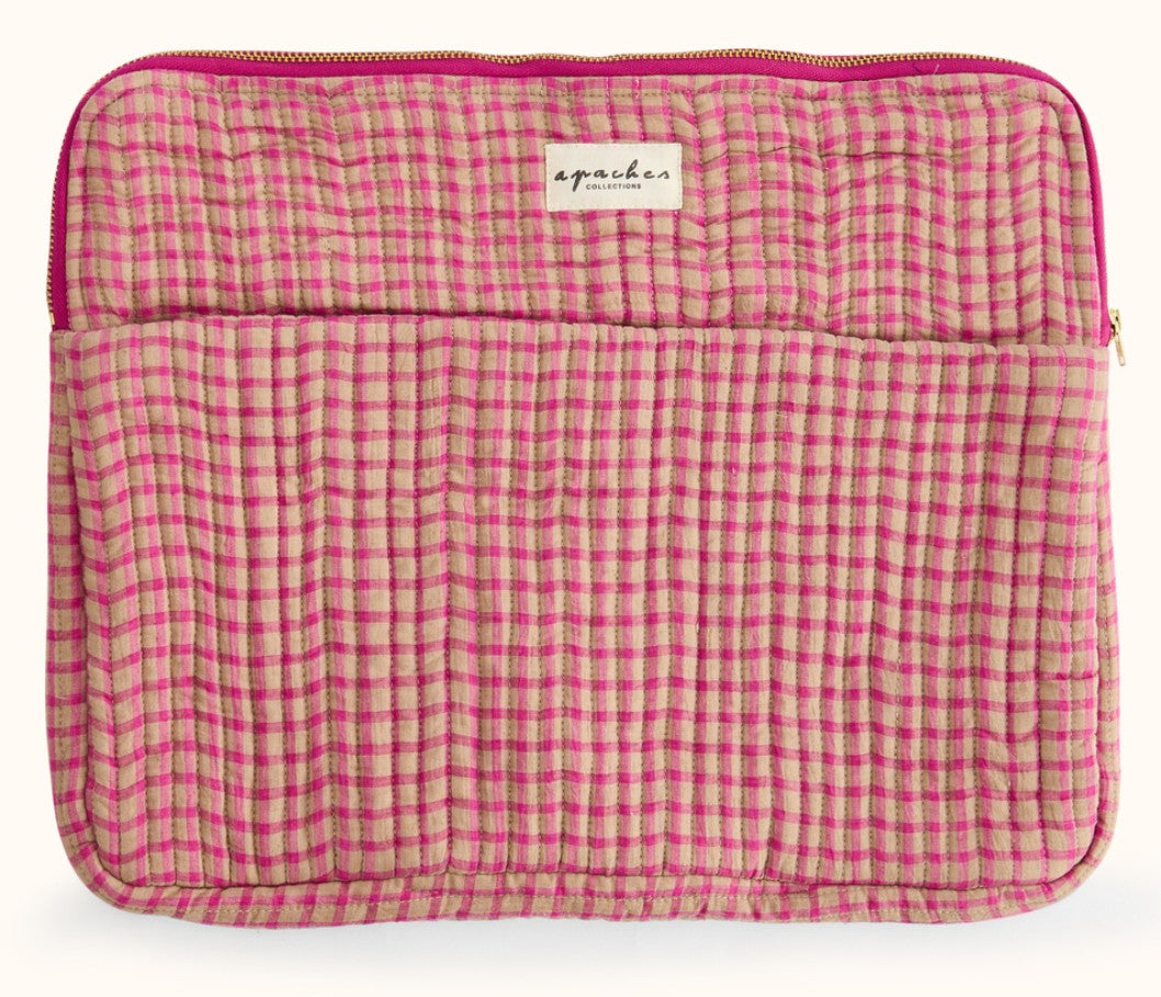 Pochette ordinateur Ohos - Khadi - Groseille