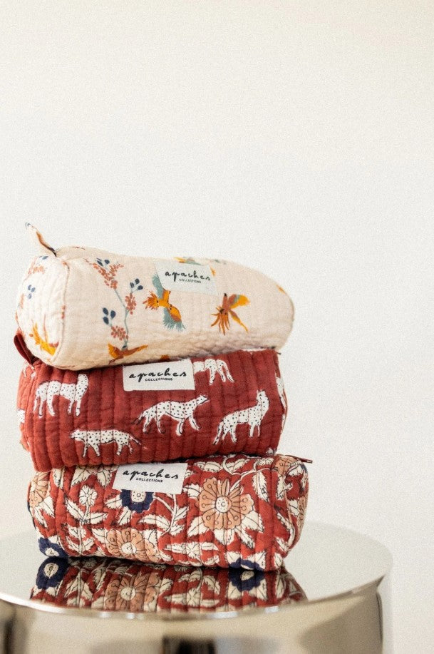 Trousse Opal - Cerisier - Macadamia